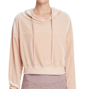 Alo velvet hoodie blush pink size Small